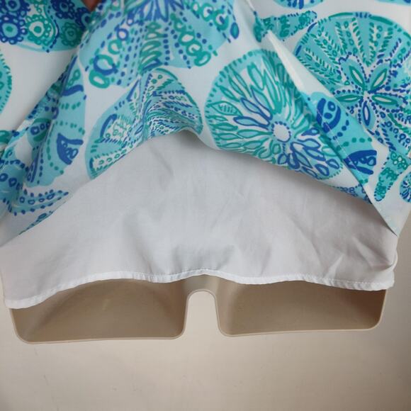 Lilly Pulitzer for Target Halter Top Womens XS Blue Green Sea Urchin For You - Picture 9 of 16